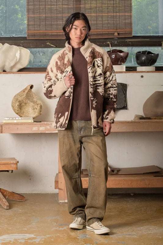 Unisex Printed Sherpa Fleece - DSR