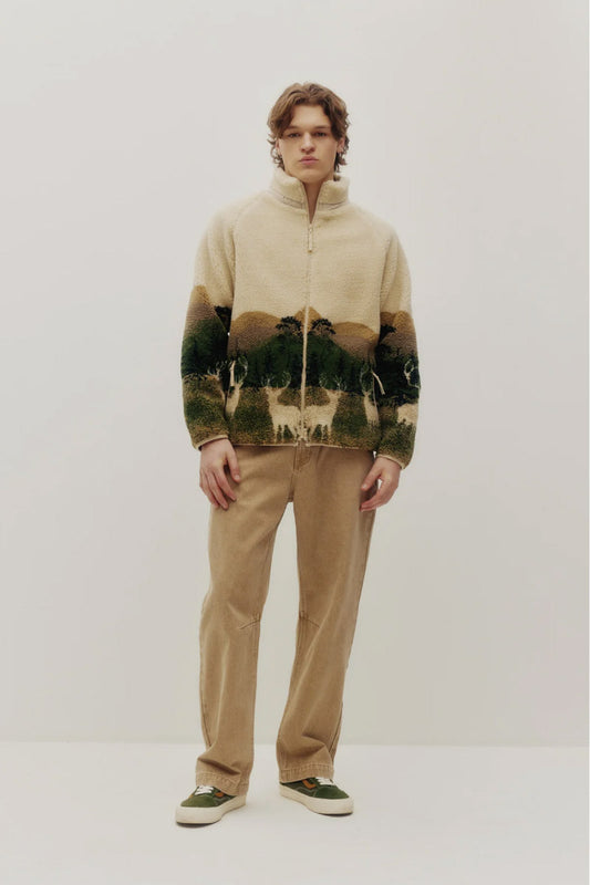 Printed Sherpa Jacket - ELK