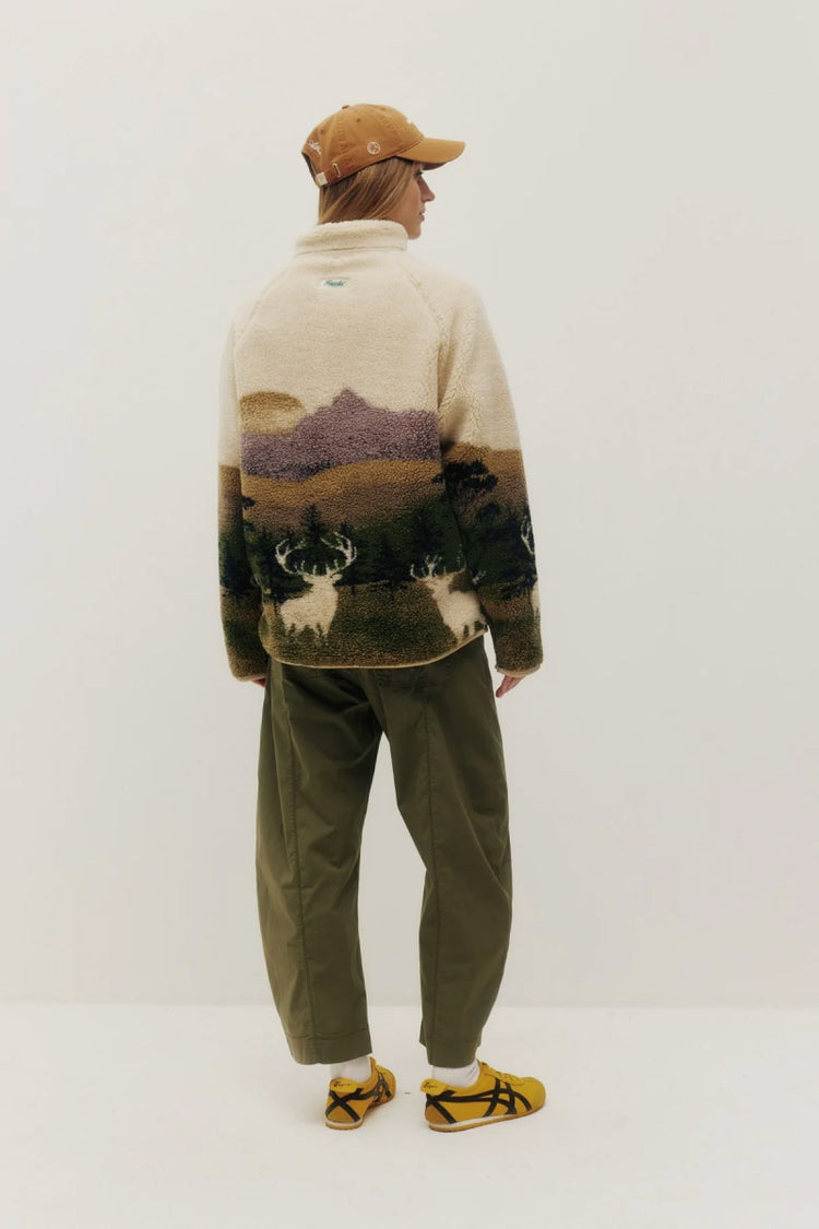 Printed Sherpa Jacket - ELK