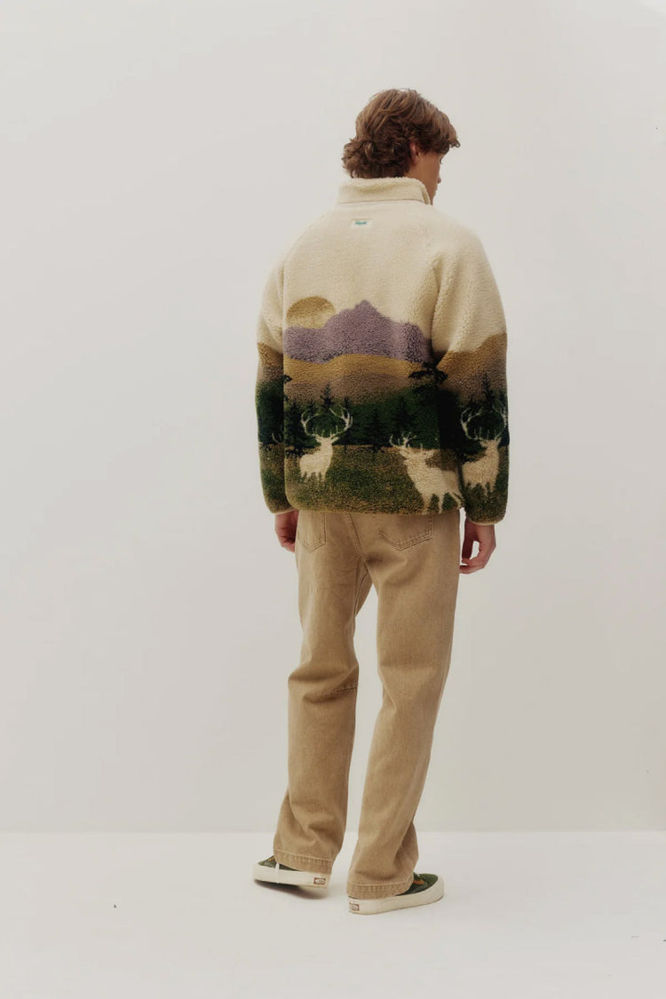 Printed Sherpa Jacket - ELK