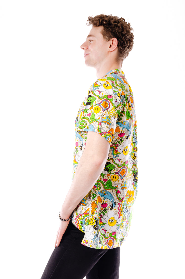 Psychedelic Nature Short Sleeve Shirt - MUL