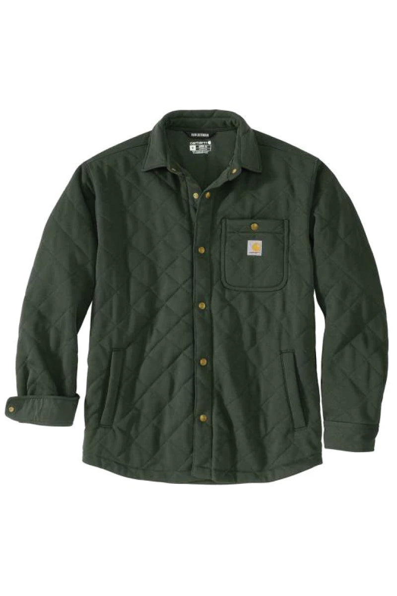 Rain Defender Loose Fit Quilted Snap Jacket - FOR