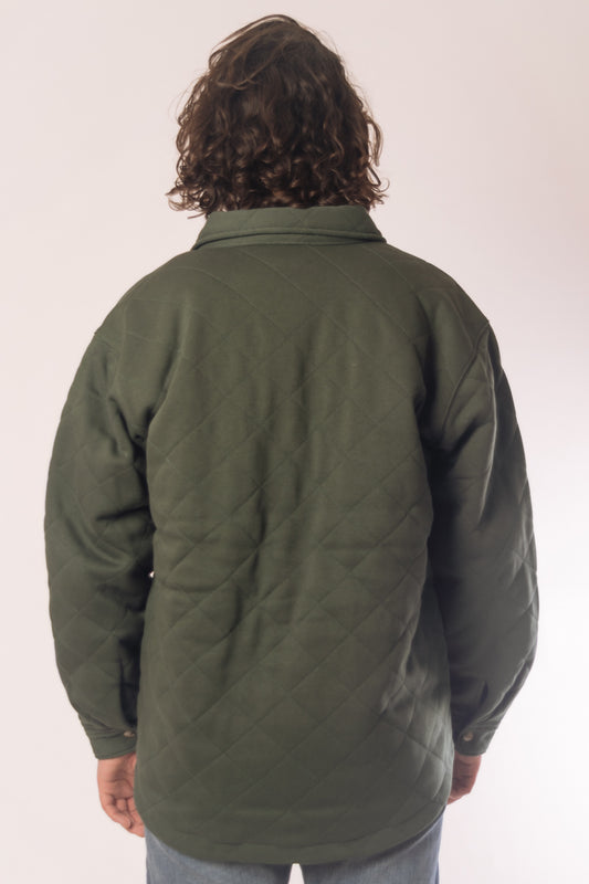 Rain Defender Loose Fit Quilted Snap Jacket - FOR