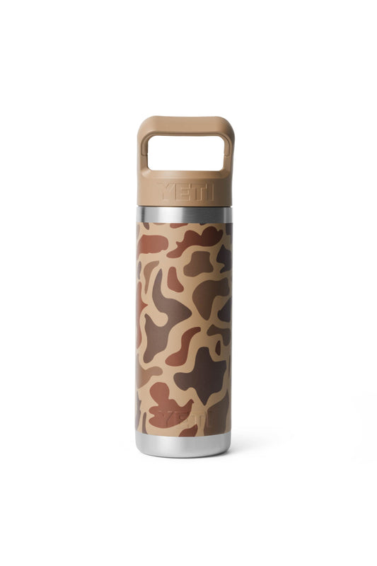 Rambler 18 oz Straw Bottle - Wetlands Camo - WTC