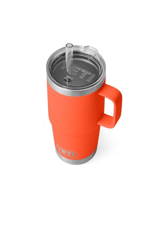 Rambler 25 oz Straw Mug - Papaya - PAP