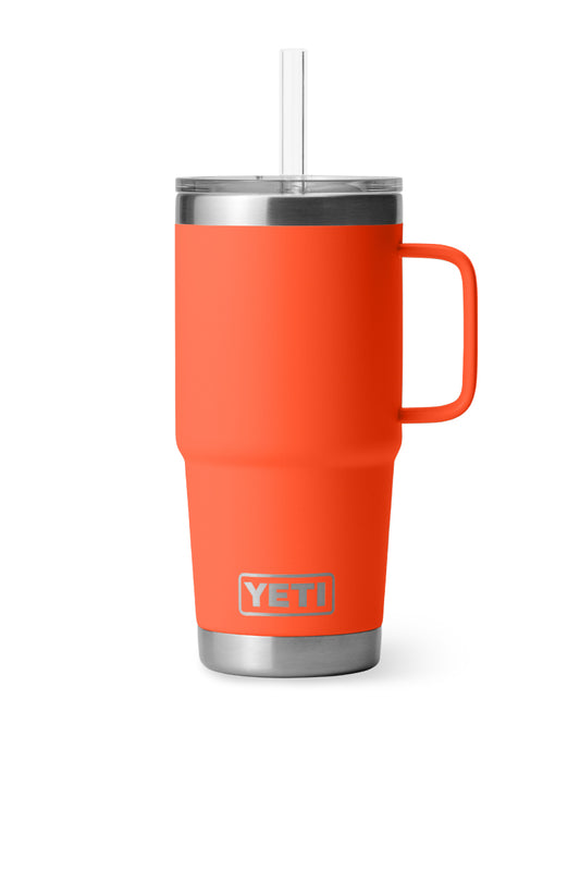 Rambler 25 oz Straw Mug - Papaya - PAP