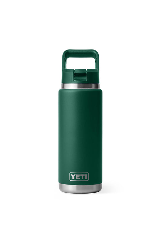 Rambler 26 oz Straw Bottle - Black Forest Green - BFG