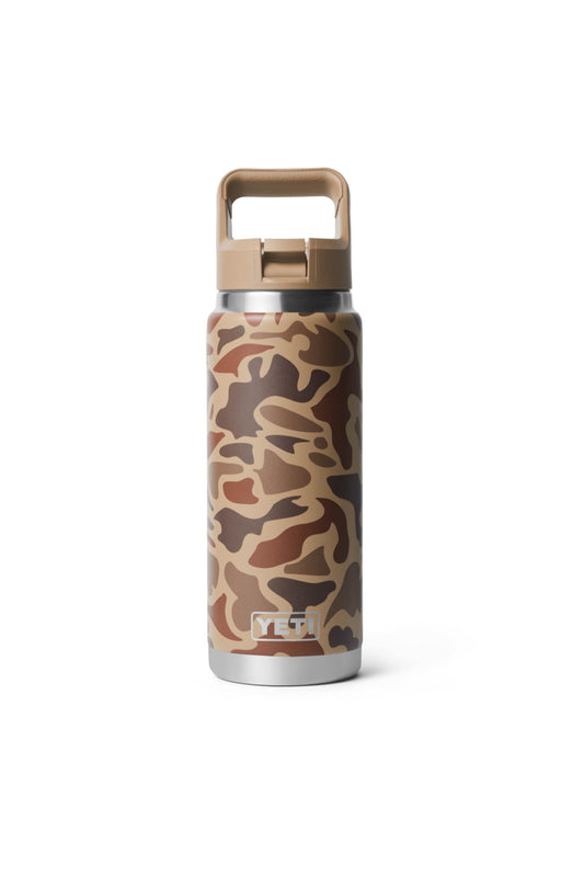 Rambler 26 oz Straw Bottle - Wetlands Camo - WTC