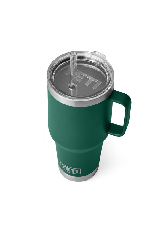 Rambler 35 oz Straw Mug - Black Forest Green - BFG