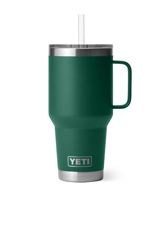 Rambler 35 oz Straw Mug - Black Forest Green - BFG