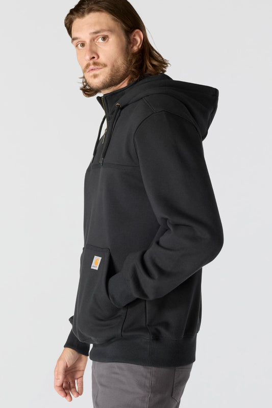 Rain Defender Loose Fit 1/4 Zip Hoodie - BLK