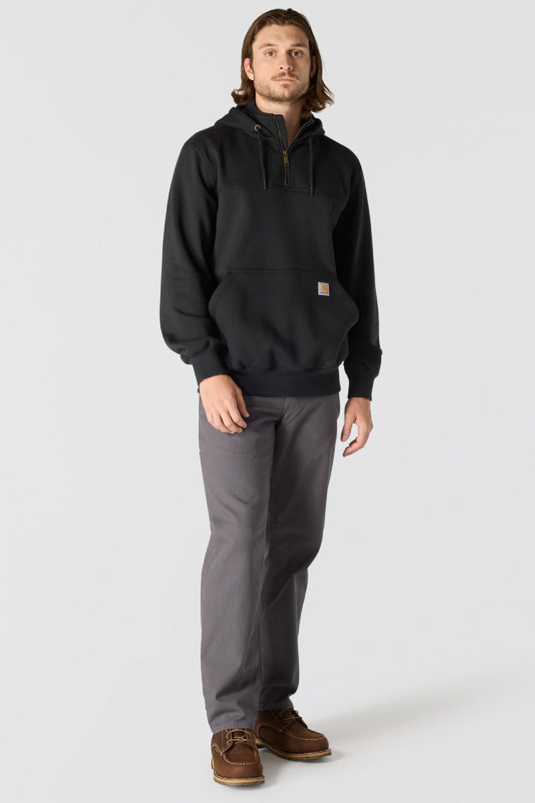 Rain Defender Loose Fit 1/4 Zip Hoodie - BLK