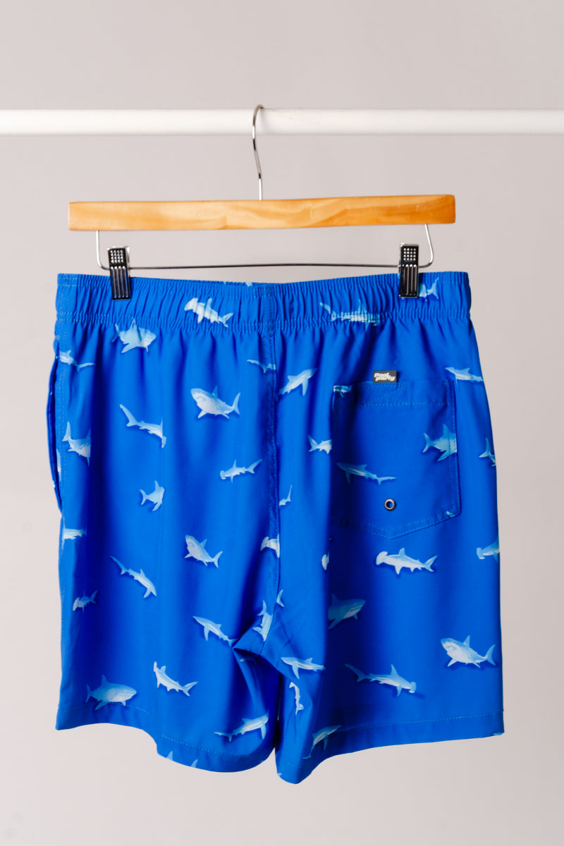 Reef Shark Swim Shorts - BLU