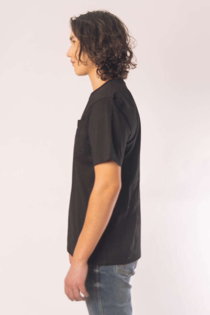 Relaxed Fit Camo Graphic Tee - BLK