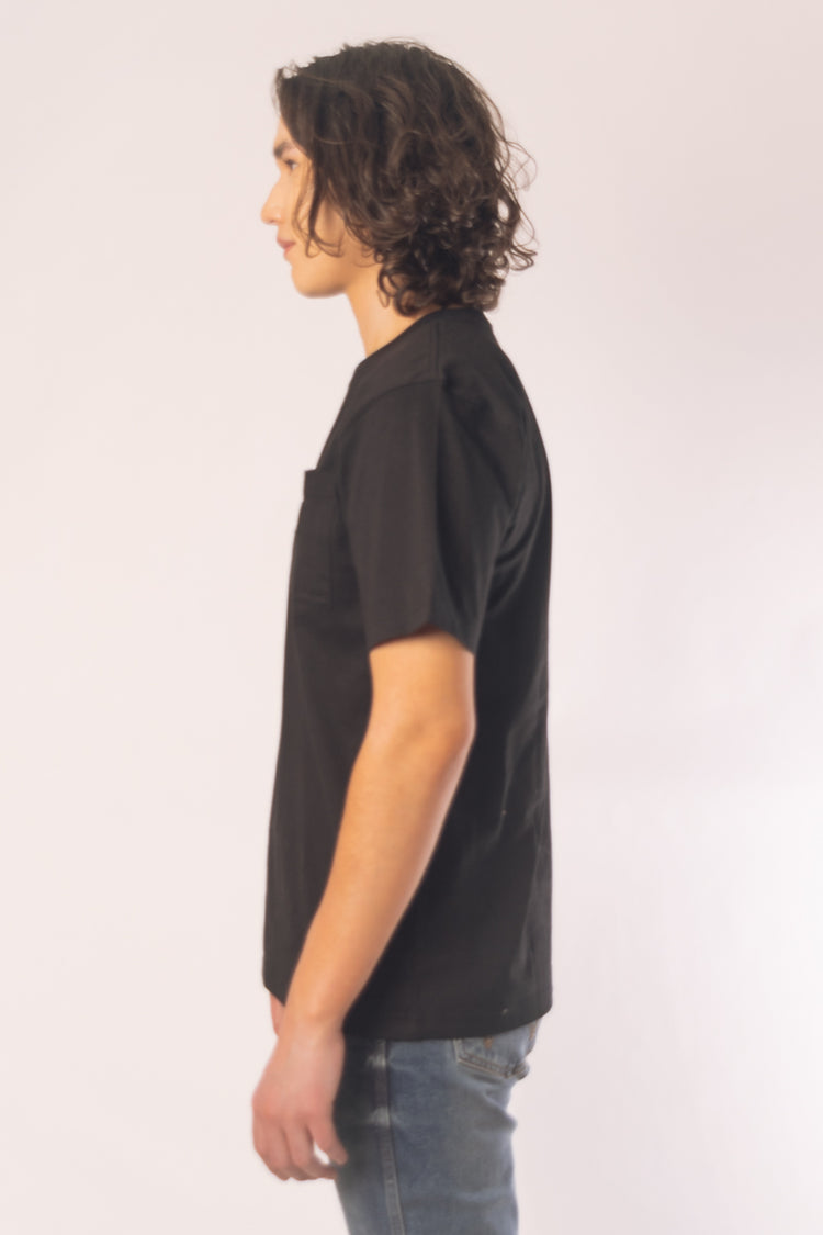 Relaxed Fit Camo Graphic Tee - BLK
