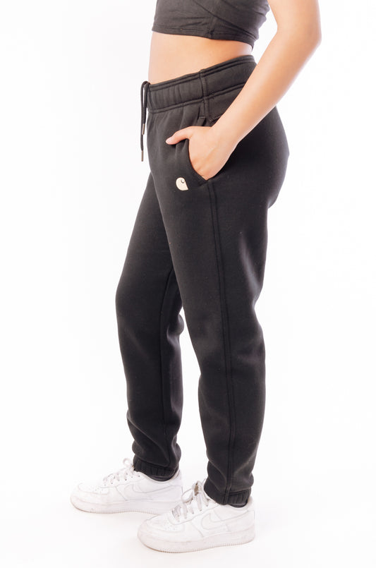 Relaxed Fit Fleece Joggers - BLK