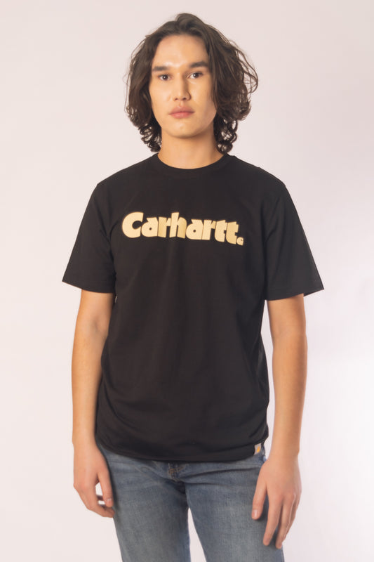 Relaxed Fit Lightweight Logo Tee - BLK