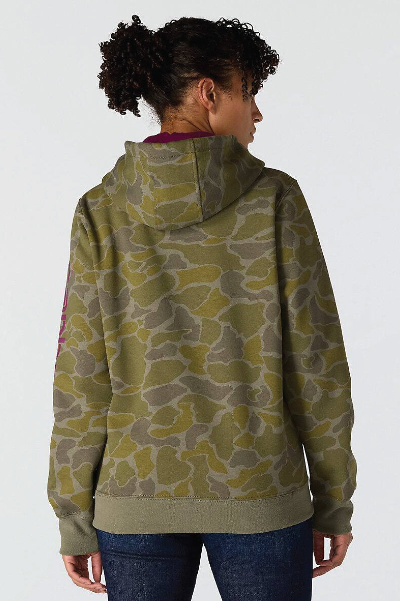 Relaxed Fit Midweight Logo Sleeve Printed Hoodie - DOL