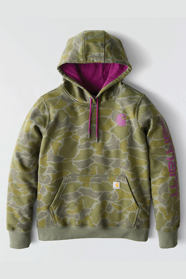 Relaxed Fit Midweight Logo Sleeve Printed Hoodie - DOL