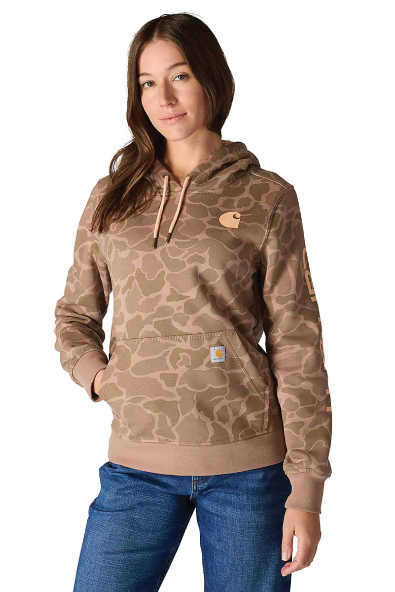 Relaxed Fit Midweight Logo Sleeve Printed Hoodie - SSE