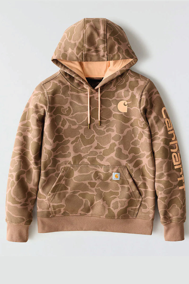Relaxed Fit Midweight Logo Sleeve Printed Hoodie - SSE