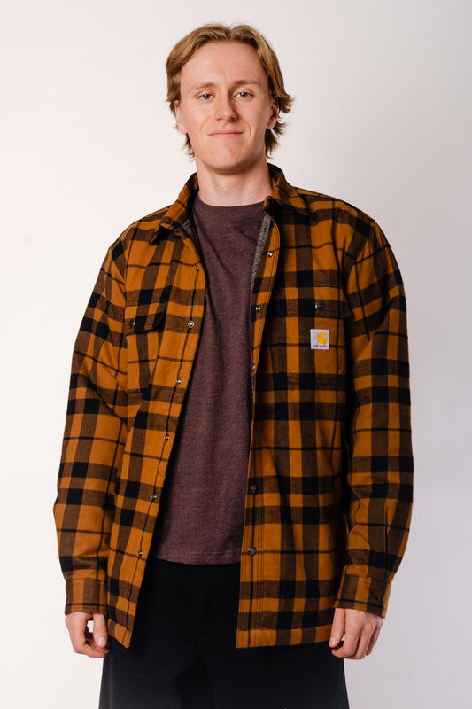 Relaxed Flannel Sherpa - Brown