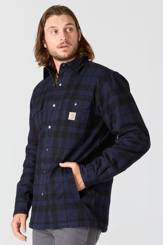 Relaxed Flannel Sherpa - NVY