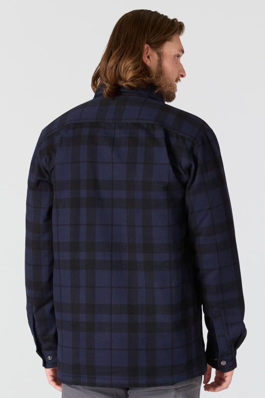 Relaxed Flannel Sherpa - NVY