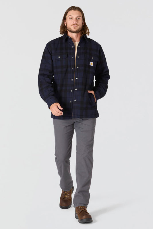 Relaxed Flannel Sherpa - NVY