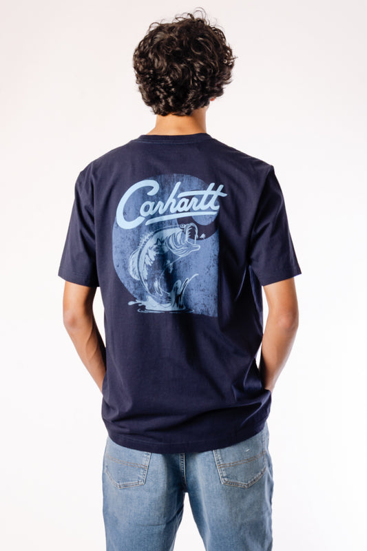 Relaxed Pocket Fish Tee - NVY