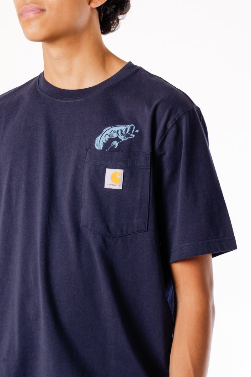 Relaxed Pocket Fish Tee - NVY