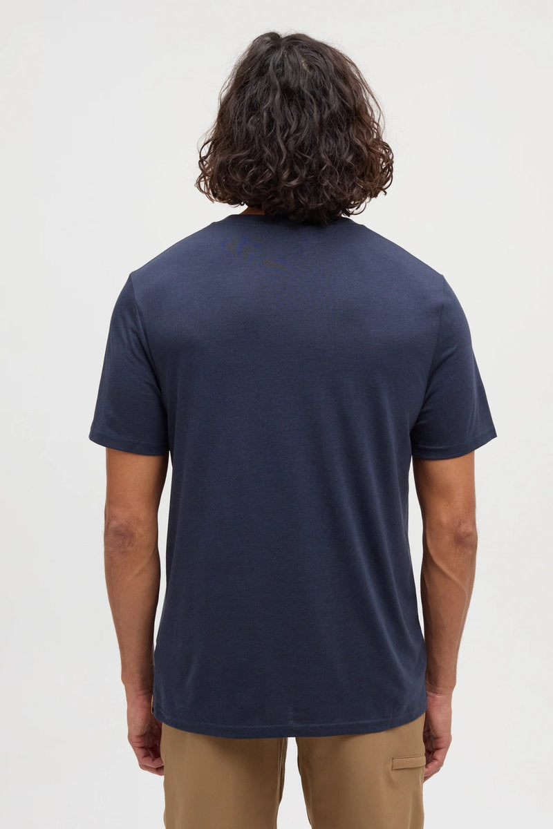 Retro Treeline Tee - BLU