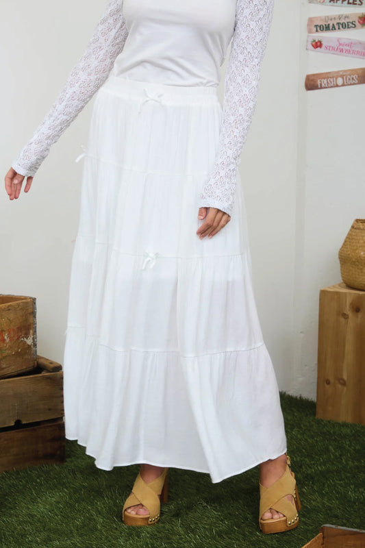 Ribbon Tier Maxi Skirt - OFW