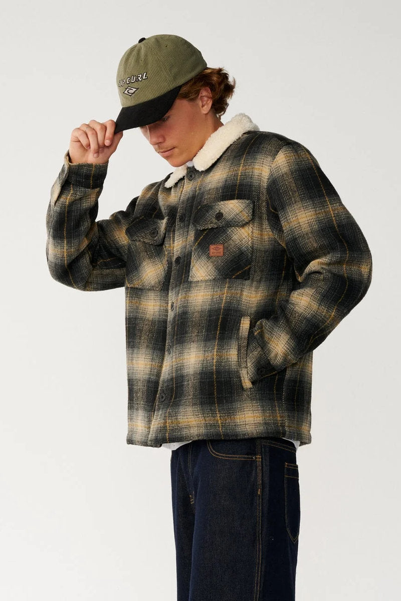 Surf Bells Sherpa Jacket - BLK