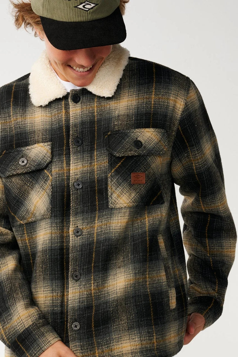 Surf Bells Sherpa Jacket - BLK