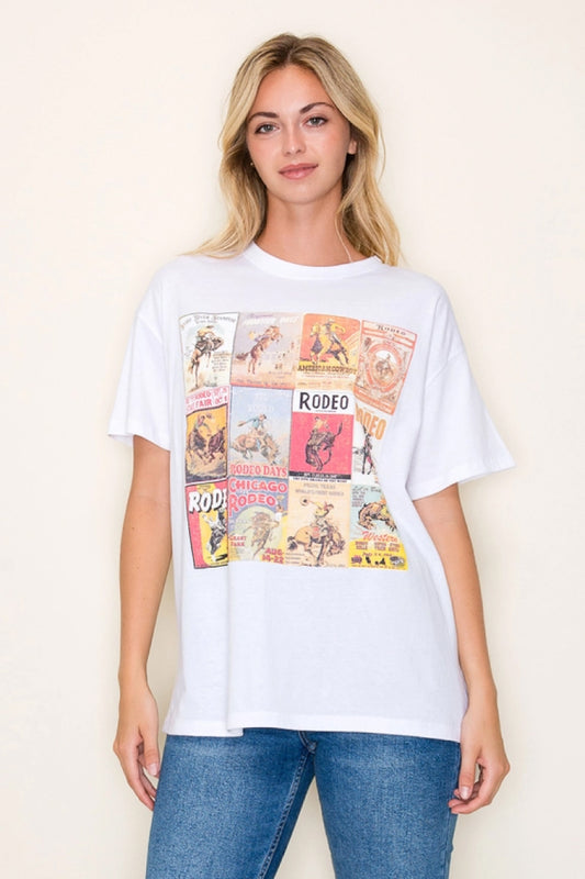 Rodeo Posters Tee - WHT