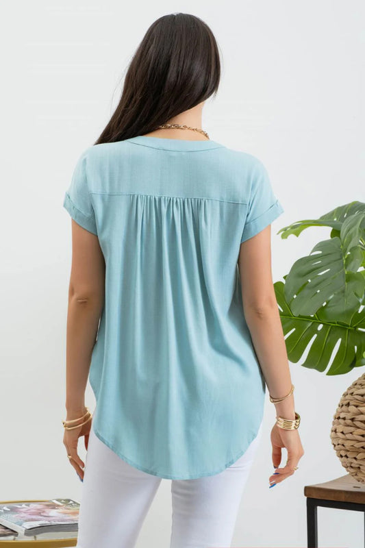 Rolled Sleeve Blouse - JAD