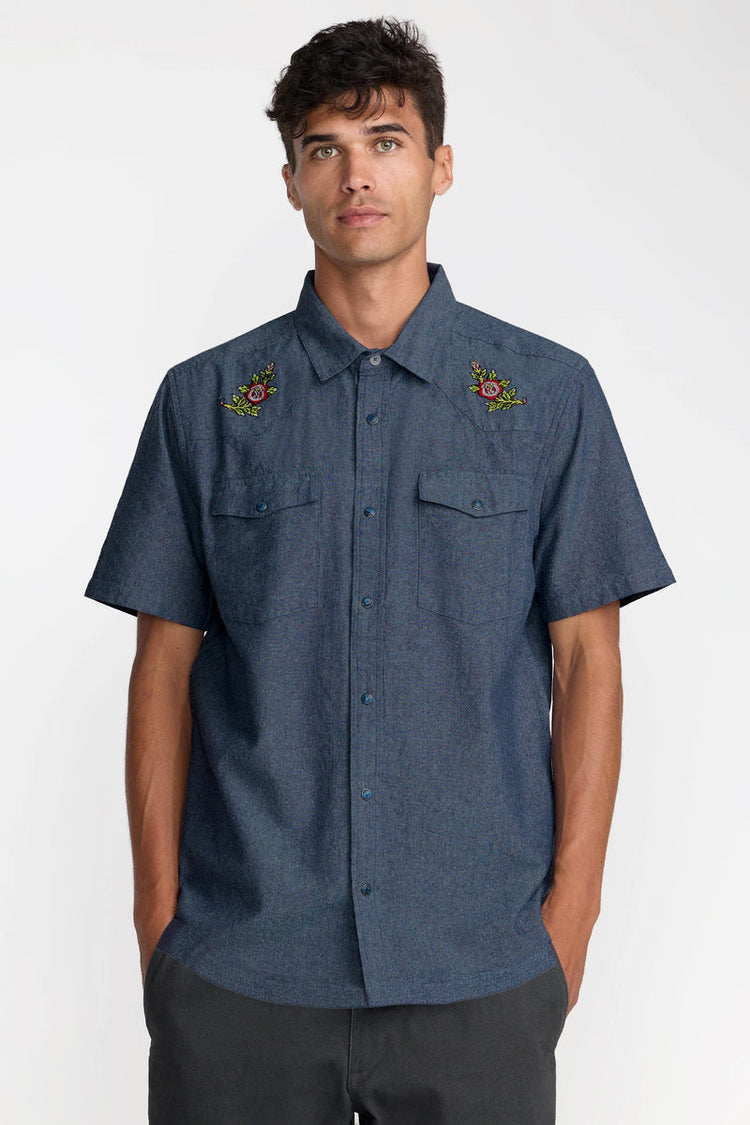 Rosa Chambray Short Sleeve Shirt - IND