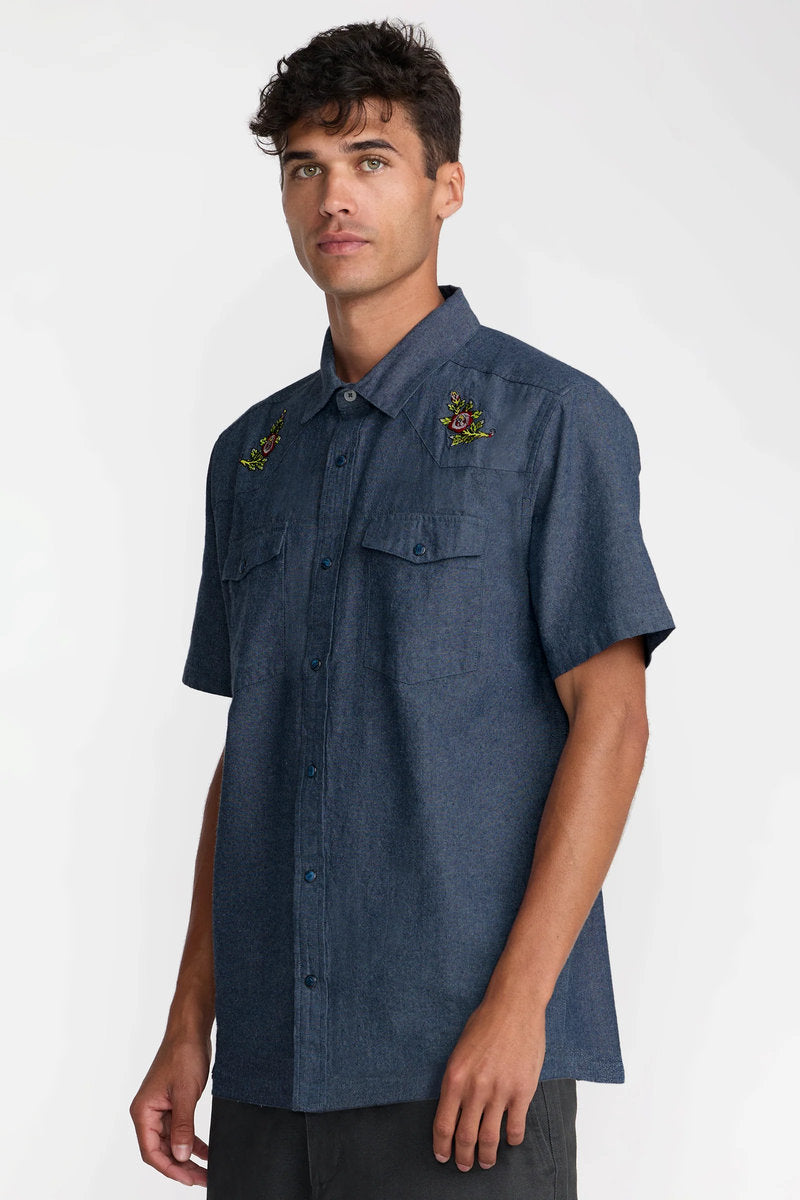 Rosa Chambray Short Sleeve Shirt - IND
