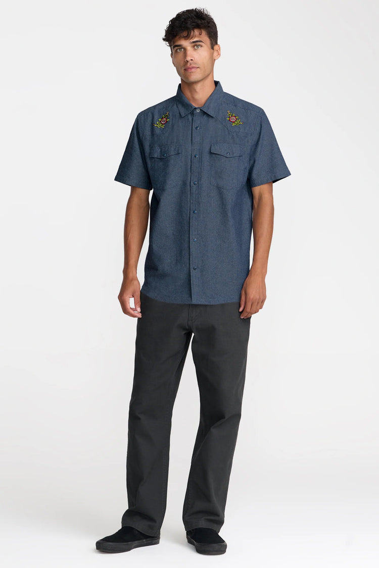 Rosa Chambray Short Sleeve Shirt - IND