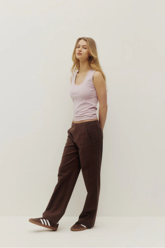 Rosie Low Rise Linen Pants - COC