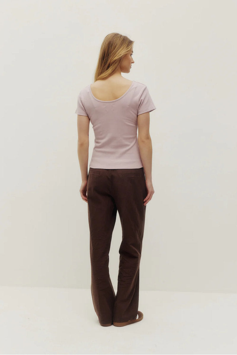 Rosie Low Rise Linen Pants - COC
