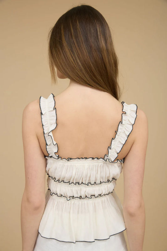 Ruched Bow Tank  - IVR