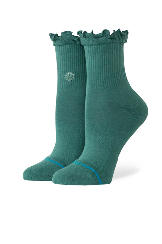 Ruffle Icon Quarter Sock - Teal - TEA