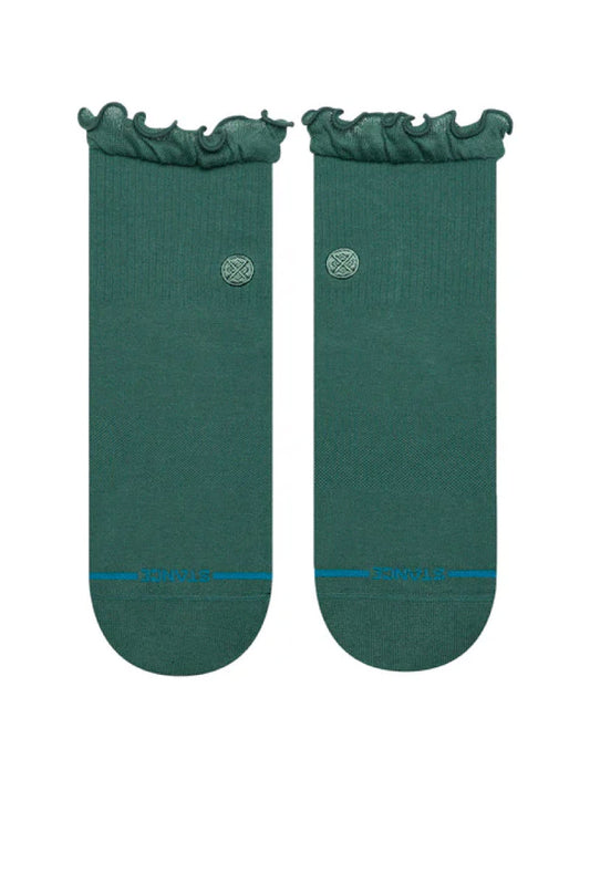 Ruffle Icon Quarter Sock - Teal - TEA