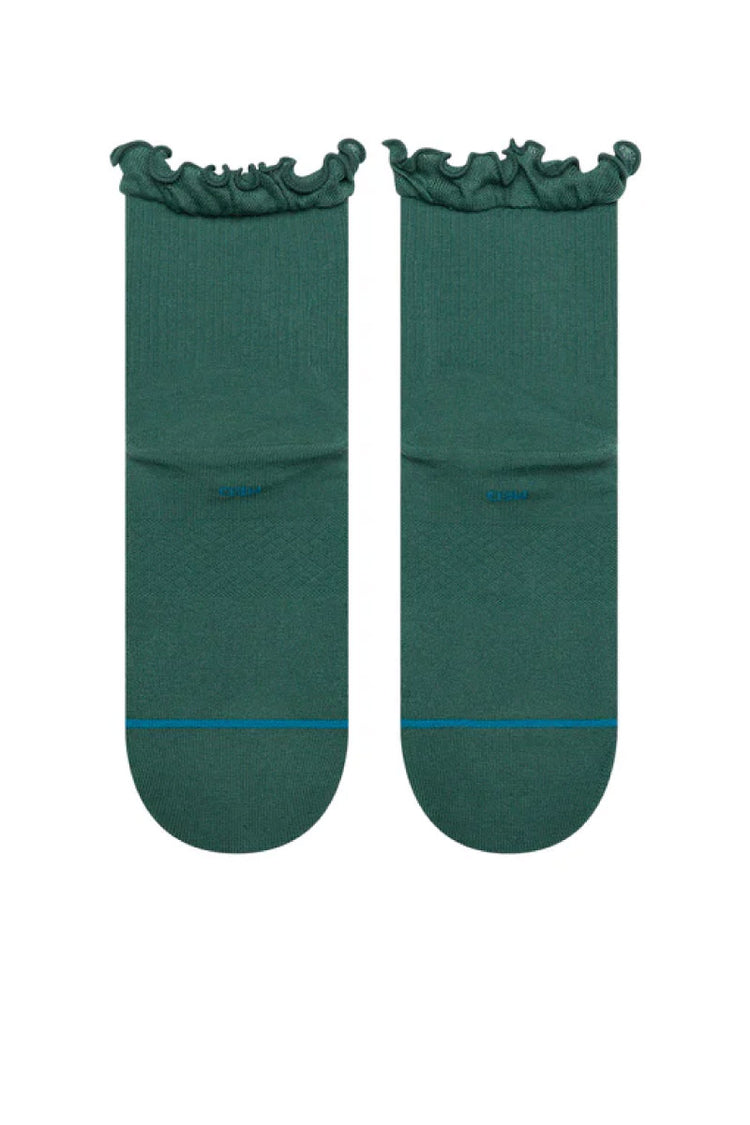 Ruffle Icon Quarter Sock - Teal - TEA
