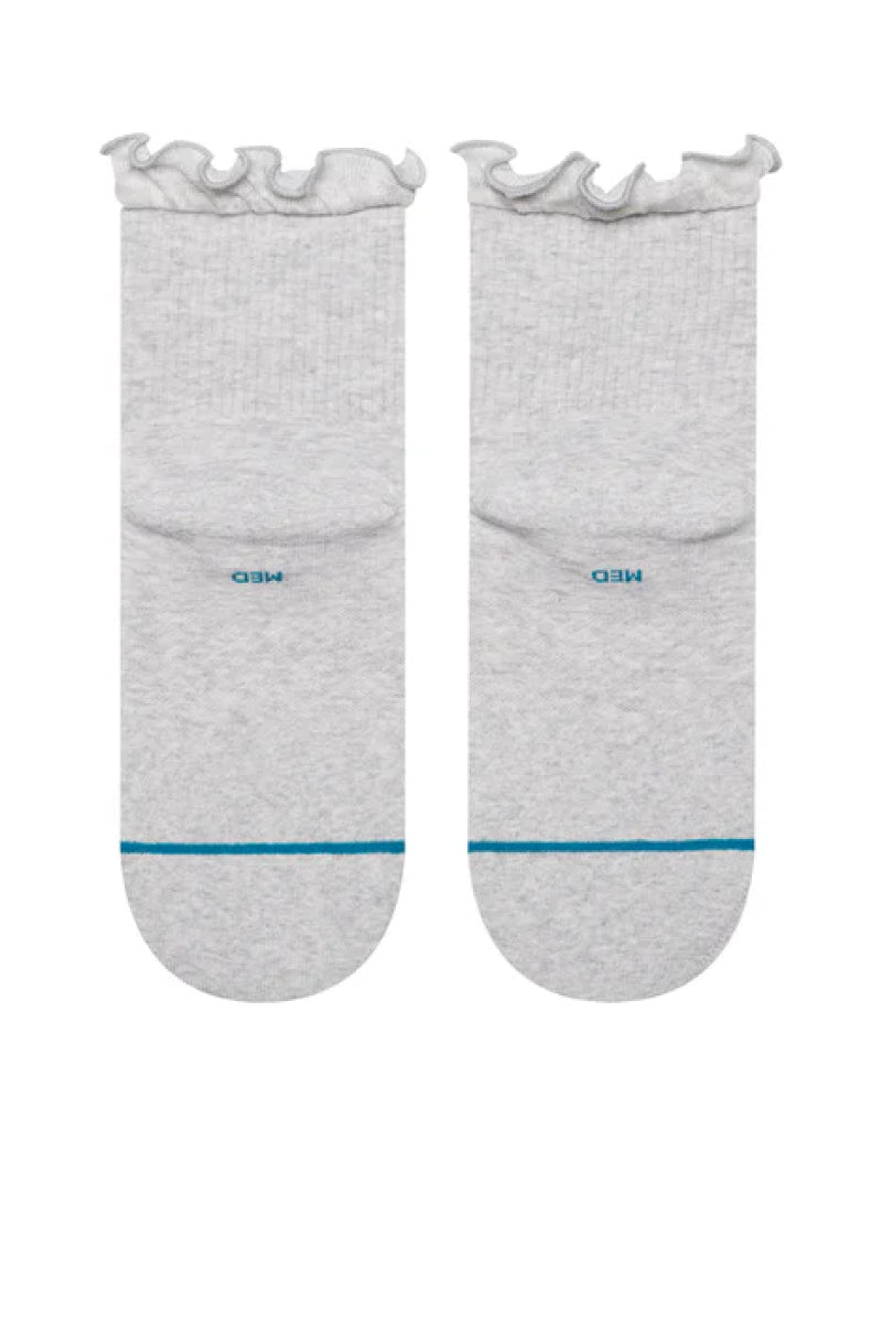 Ruffle Icon Quarter Sock - HGR