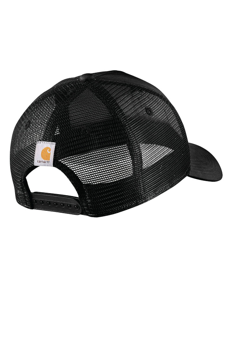Rugged Flex Twill Mesh Script Cap - BLK