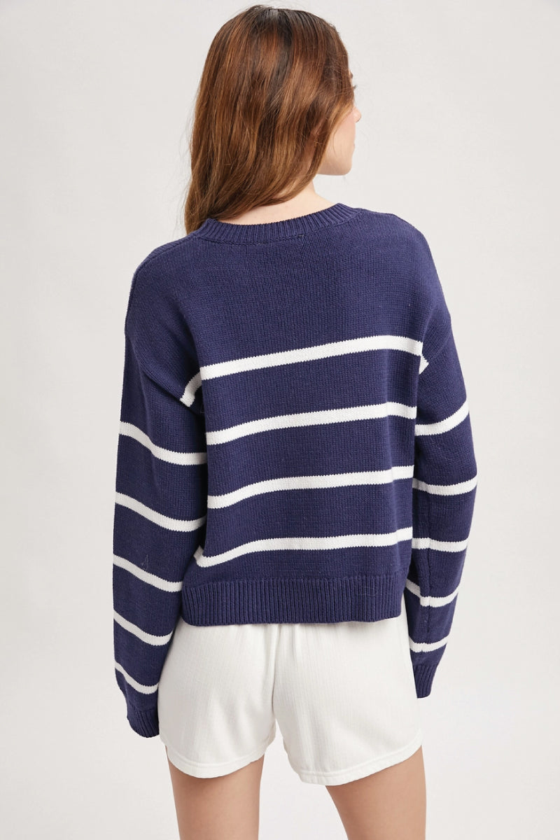 Sailing Seas Sweater - NVY