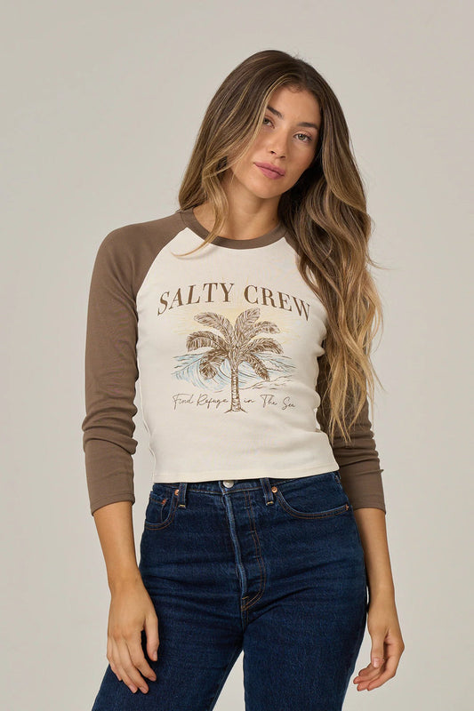 Pretty Palm Long Sleeve Top - WB